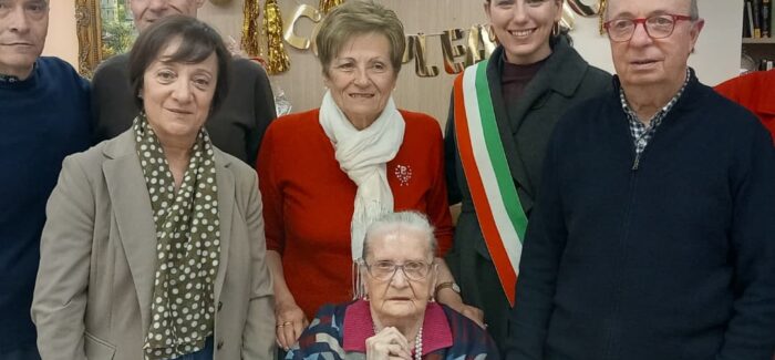 Festa per i 100 anni di Clite Luppi, mirandolese di Cividale